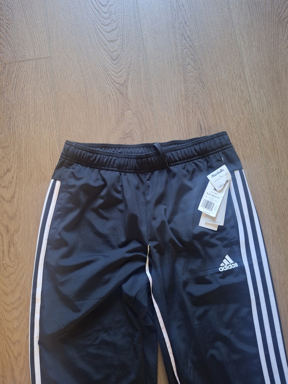 adidas Nwt Black Joggers with White Side Stripes